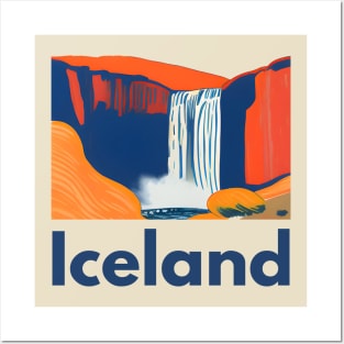 Iceland Skogafoss Posters and Art